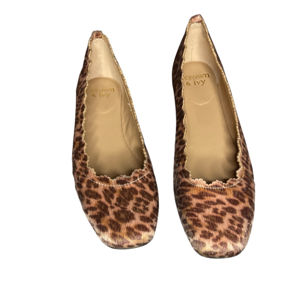 Crown & Ivy Animal Leopard Venice Women's Flats